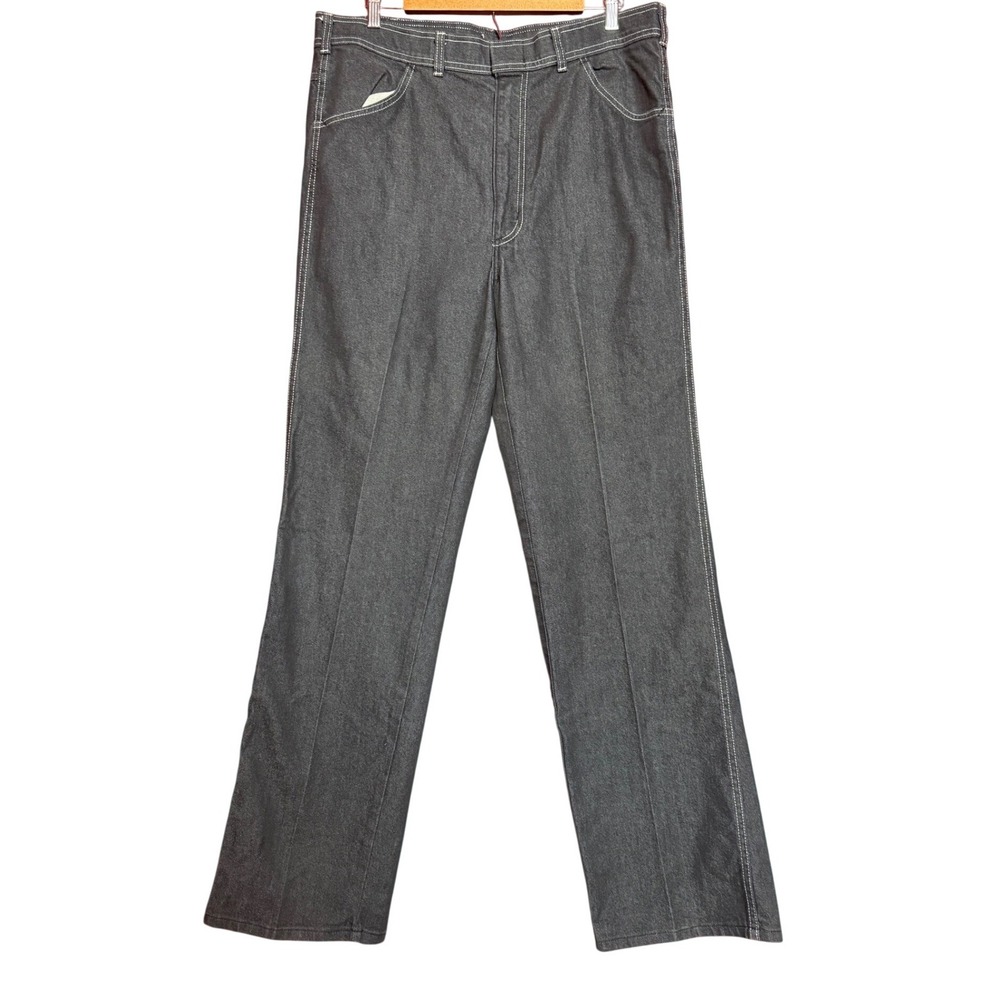 VTG Sport-Abouts Men 38x34 Straight Leg Denim Jeans High Rise Contrast Stitch